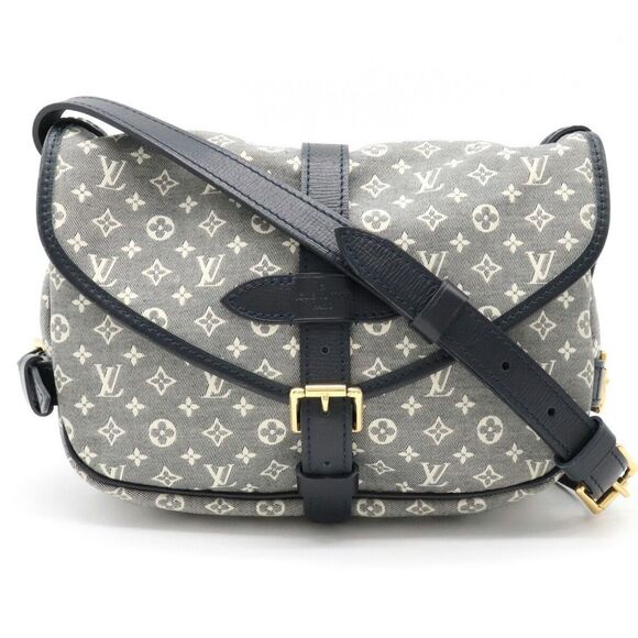 Louis Vuitton Handbags - Louis Vuitton Monogram Idile Saumur PM Shoulder Bag Canvas Leather Ankle Blue